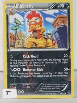 Scrafty - BW Next Destinies - 74/99 - singles - Pokemon TCG - Reverse Holo - Image 2