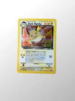 90’s Pokemon Dark Raichu Team Rocket Holo Secret Rare Unlimited 70 HP 83/82 - Image 1