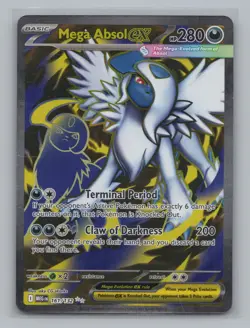 Mega Absol ex Holo 161/132 ME01: Mega Evolution Pokemon TCG NM Ultra Rare - Image 1