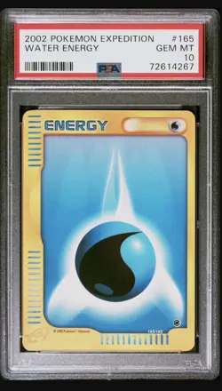 Pokemon TCG Expedition Water Energy PSA 10 Pop 22 - Image 1