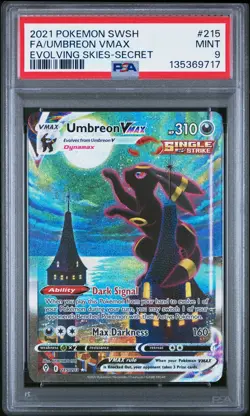 PSA 9 - Umbreon VMAX 215/203 SWSH Evolving Skies - Pokemon - Image 1
