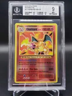 BGS 9 MINT Pokemon Charizard Reverse Holo R 11/108 2016 XY Evolutions - Image 1