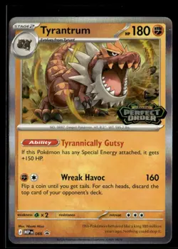 2025 Perfect Order (Pre Release) , Tyrantrum Stage 2 / Promo #MEP066 - Image 1