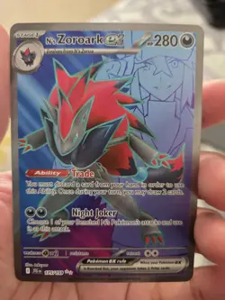 Pokemon TCG N's Zoroark ex 175/159 Journey Together Ultra Rare NM - Image 1
