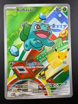 Pokemon TCG Bulbasaur 037 First Partner Illustration Black Star Promo NM - Image 1