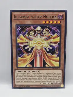 Illusionist Faceless Magician LED2-EN002 Rare 1st Edition Yugioh TCG LP - Image 1