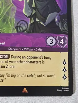 Disney Lorcana TCG Azurite Sea Hades Lord of the Dead 36/204 Rare Regular - Image 5