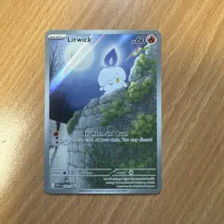 Pokemon TCG Litwick 101/086 White Flare Illustration Rare Card - Image 1