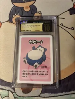 Snorlax Japanese 2023 Old Maid Graded CGC Pristine 10 Pokemon Playing Card - Image 1