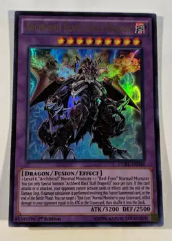 YUGIOH ARCHFIEND BLACK SKULL DRAGON CORE-EN048 ULTRA UNLIMITED ED MP - Image 1