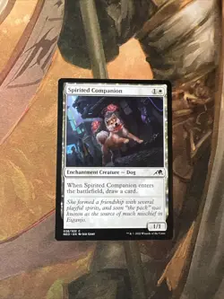 MTG Magic the Gathering Spirited Companion (38/572) Kamigawa Neon Dynasty NM - Image 1