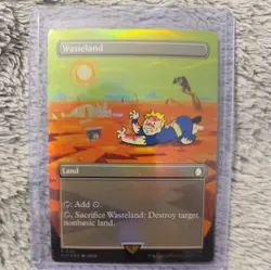 MTG Wasteland Borderless Foil NM English Universes Beyond: Fallout - Image 1