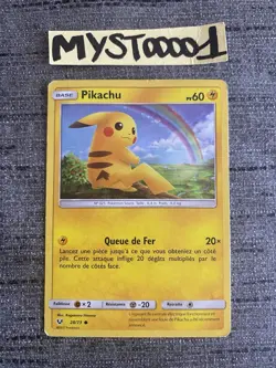 Carte Pokemon Pikachu 28/73 HOLO Francais Occasion - Image 1
