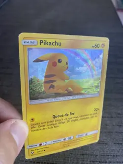 Carte Pokemon Pikachu 28/73 HOLO Francais Occasion - Image 5