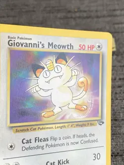 Carte Pokemon Giovanni’s Meowth 74/132 Gym Challenge Wizard Anglais Occasion - Image 5