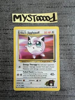 Carte Pokemon Erika Jigglypuff 69/132 Gym Challenge Wizards English Occasion - Image 1