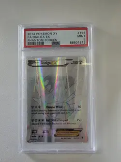 Pokemon TCG: Dialga EX Full Art Secret Rare 122/119 XY Phantom Forces NM PSA 9 - Image 1