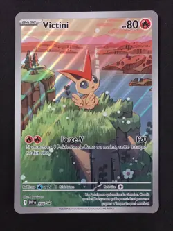 Carte Pokemon Victini Svp 205 Promo Ecarlate Et Violet JUMBO - Image 1