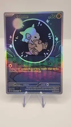 bubble cubone pokemon card tcg (fan art) crd1604 - Image 1