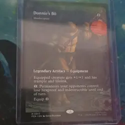 Teenage Mutant Ninja Turtles Donnie's Bo Artifact Equipment Card MTG 2020 M0017 - Image 1