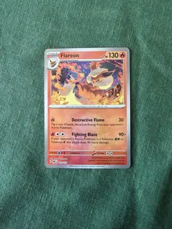 Pokemon TCG S&V Prismatic Evolutions Flareon Master Ball Card 13/131 - Image 1