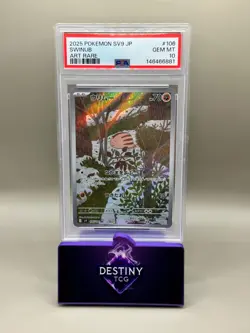 Swinub 106/100 PSA 10 Art Rare SV9 Japanese Pokemon Card Slab - Image 1