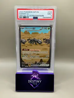 Durant ex 236/191 PSA 9 Special Illustration Rare SSP Pokemon Card Slab - Image 1