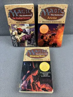 Magic The Gathering 3 Volumes Lots /Arena, Whispering Woods, Prodigal Sorcerer - Image 1