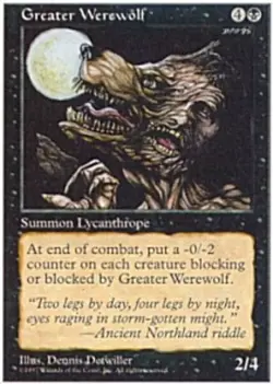 1x Greater Werewolf Moderate Play MTG Magic - Kid Icarus - - Image 1