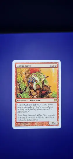 Goblin King, 8th Edition Rare Magic the Gathering mtg Lightly Played - Image 1