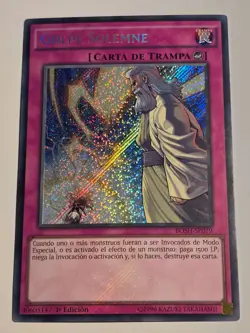 Solemn Strike●YUGIOH●BOSH●2016●SECRET RARE●SPANISH●1st ED●NM●2903 - Image 1