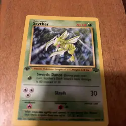 1999 Pokemon Jungle 1st Edition Scyther #26/64 - Image 1