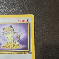 Pokemon TCG Meowth 56/64 Jungle Common 1st Edition Regular Basic 1999 English - Image 5