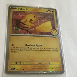 Pikachu 51/162 Stamped 2026 Pokemon Day 30th Anniversary Promo TCG - Image 1