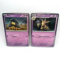 Abra 063/165 Kadabra 064/165 Cosmos Holo Promo S&V 151 Pokemon - Image 1