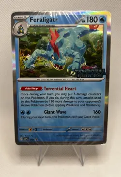 Pokemon SEALED Feraligatr SVP 089 Temporal Forces Build-n-Battle Prerelease Pack - Image 1
