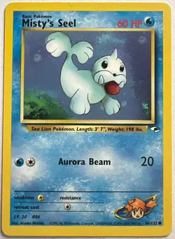 2000 Pokemon Gym Heroes Misty's Seel #88/132 - Image 1