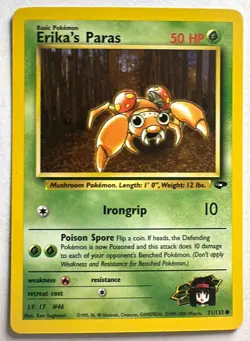 2000 Pokemon Gym Challenge Erika's Paras #71/132 - Image 1