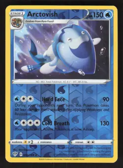 Pokemon TCG Darkness Ablaze Reverse Holo Arctovish #054/189 - Image 1