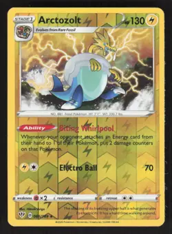 Pokemon TCG Darkness Ablaze Reverse Holo Arctozolt #066/189 - Image 1