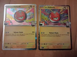 2 X Iono's Voltorb Play Pokemon Stamp 047/159 Holo Foil Near Mint Unplayed Promo - Image 1