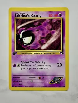 Sabrina's Gastly 2000 Pokemon Gym Heroes 1st Edition #93/132 * Near Mint - Image 1