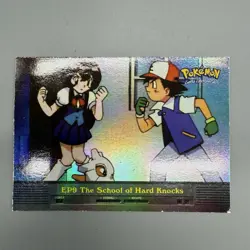 Topps Pokemon EP9 School Of Hard Knocks 1999 Blue Logo Rainbow Foil LP - Image 1