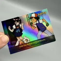 Topps Pokemon EP9 School Of Hard Knocks 1999 Blue Logo Rainbow Foil LP - Image 2