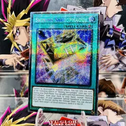 Yugioh Shining Sarcophagus MP25-EN005 Starlight Rare 1st Ed Near Mint - Image 1