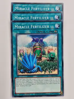 Yu Gi Oh - 3x L5DD-ENA17 Miracle Fertilizer - Common - Image 1