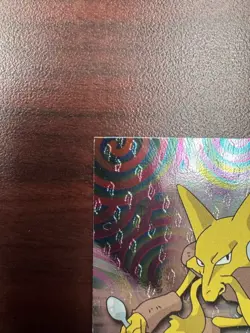 1999 Topps TV Series #65 Alakazam Flames Card Pokemon TCG Foil Black Label NM - Image 3