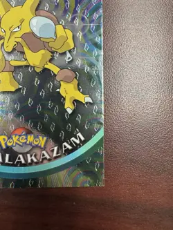 1999 Topps TV Series #65 Alakazam Flames Card Pokemon TCG Foil Black Label NM - Image 5