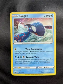 Pokemon Card Kyogre Crown Zenith Holo Rare 036/159 Near Mint - Image 1