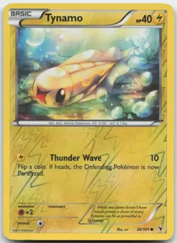 Tynamo 38/101 Reverse Holo Noble Victories Pokemon Card MP - Image 1